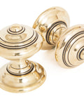 From The Anvil's Aged Brass Elmore Concealed Mortice Knob Set