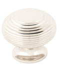 From The Anvil's Polished Nickel Beehive Cabinet Knob