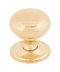 From The Anvil's Polished Brass Mushroom Cabinet Knob
