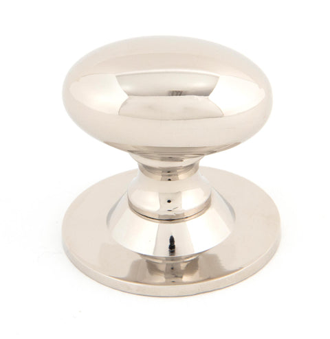 From The Anvil's Polished Nickel Oval Cabinet Knob