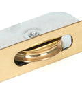 From The Anvil's Lacquered Brass Square Ended Sash Pulley 75kg