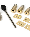 From The Anvil's Polished Brass Secure Stops (Pack of 4)