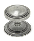 From The Anvil's Pewter Patina Art Deco Centre Door Knob