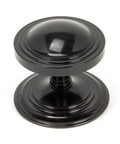 From The Anvil's Black Art Deco Centre Door Knob