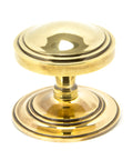From The Anvil's Aged Brass Art Deco Centre Door Knob