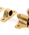 From The Anvil's Lacquered Brass Fanlight Catch with Two Keeps