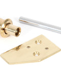 From The Anvil's Polished Brass Key-Flush Sash Stop