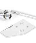 From The Anvil's Polished Chrome Key-Flush Sash Stop