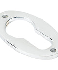 From The Anvil's Polished Chrome Oval Euro Esctucheon
