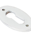 From The Anvil's Polished Chrome Oval Escutcheon