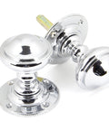 From The Anvil's Polished Chrome Brockworth Mortice Knob Set