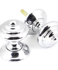 From The Anvil's Polished Chrome Elmore Concealed Mortice Knob Set