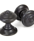 From The Anvil's Aged Bronze Elmore Concealed Mortice Knob Set