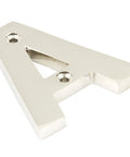 From The Anvil's Polished Nickel Polished Nickel Letter