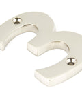 From The Anvil's Polished Nickel Polished Nickel Numeral