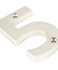 From The Anvil's Polished Nickel Polished Nickel Numeral