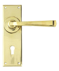 From The Anvil's Aged Brass Avon Lever Lock Set
