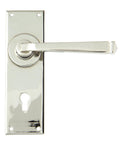 From The Anvil's Polished Nickel Avon Lever Lock Set
