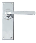 From The Anvil's Polished Chrome Avon Lever Latch Set