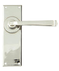 From The Anvil's Polished Nickel Avon Lever Latch Set