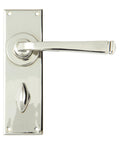 From The Anvil's Polished Nickel Avon Lever Bathroom Set