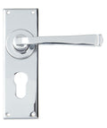 From The Anvil's Polished Chrome Avon Lever Euro Lock Set