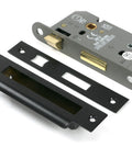 From The Anvil's Black Heavy Duty Bathroom Mortice Lock