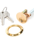 From The Anvil's Polished Brass Rim Cylinder KA