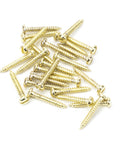 From The Anvil's Polished Brass Round Head Screws (25)
