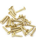 From The Anvil's Polished Brass Countersunk Raised Head Screws (25)