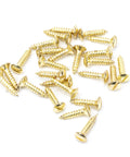 From The Anvil's Polished Brass Countersunk Raised Head Screws (25)