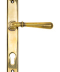 From The Anvil's Aged Brass Newbury Slimline Lever Espag. Lock Set