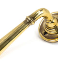 From The Anvil's Aged Brass Newbury Lever on Rose Set