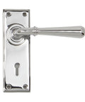 From The Anvil's Polished Chrome Newbury Lever Lock Set