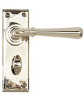 From The Anvil's Polished Nickel Newbury Lever Bathroom Set