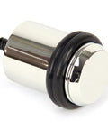 From The Anvil's Polished Nickel Floor Mounted Door Stop