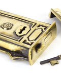 From The Anvil's Aged Brass Davenport Rim Lock