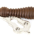 From The Anvil's Rosewood Polished Nickel Beehive Escutcheon