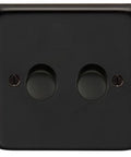 From The Anvil's Matt Black LED Dimmer Switch