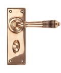 From The Anvil's Polished Bronze Reeded Lever Bathroom Set