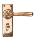 From The Anvil's Polished Bronze Newbury Lever Bathroom Set