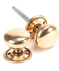 From The Anvil's Polished Bronze Mushroom Mortice/Rim Knob Set