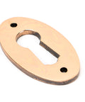 From The Anvil's Polished Bronze Oval Escutcheon
