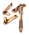 From The Anvil's Polished Bronze Night-Vent Locking Reeded Fastener