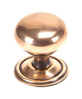 From The Anvil's Polished Bronze Mushroom Cabinet Knob