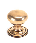 From The Anvil's Polished Bronze Mushroom Cabinet Knob