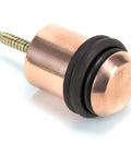 From The Anvil's Polished Bronze Floor Mounted Door Stop