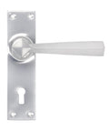 From The Anvil's Satin Chrome Straight Lever Lock Set