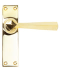 From The Anvil's Polished Brass Straight Lever Latch Set