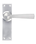 From The Anvil's Satin Chrome Straight Lever Latch Set